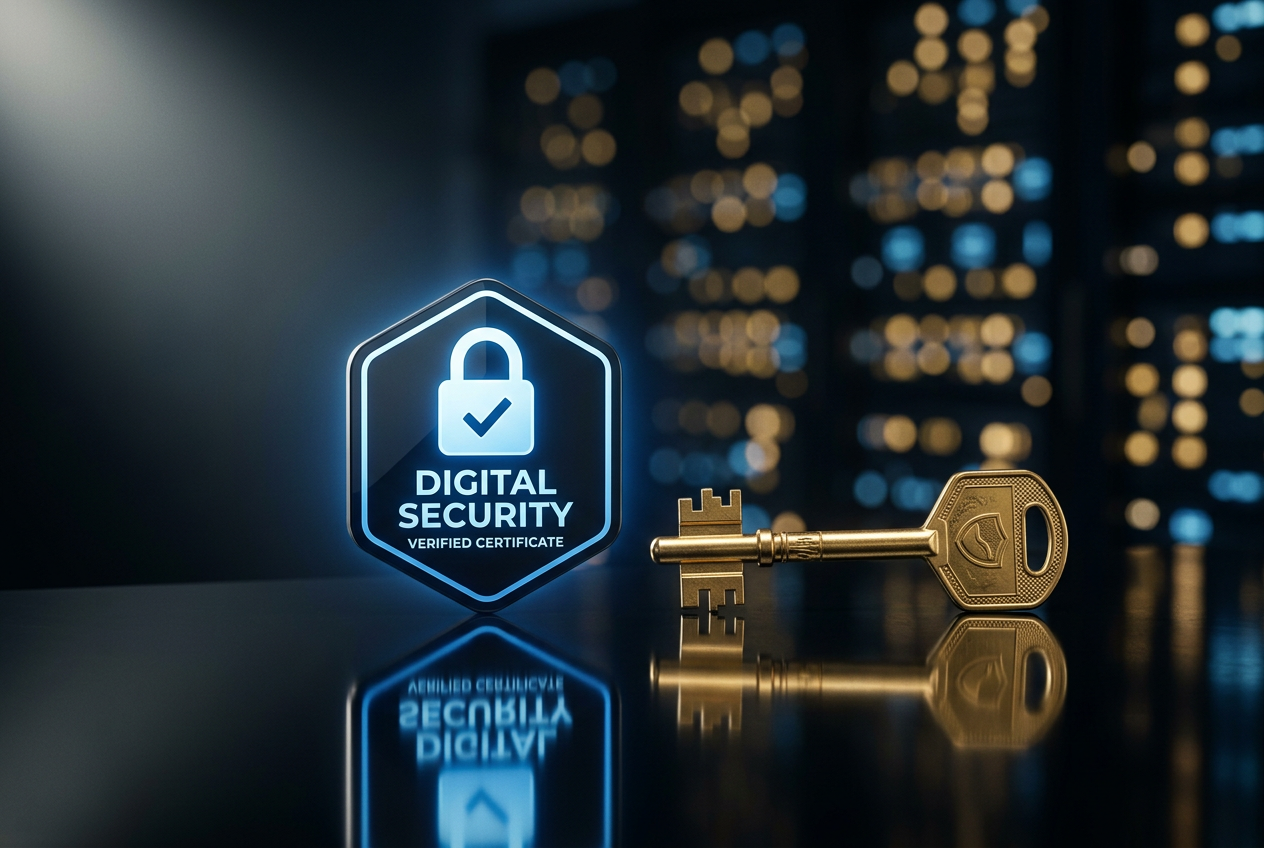 Symbolic representation of casino security and licensing